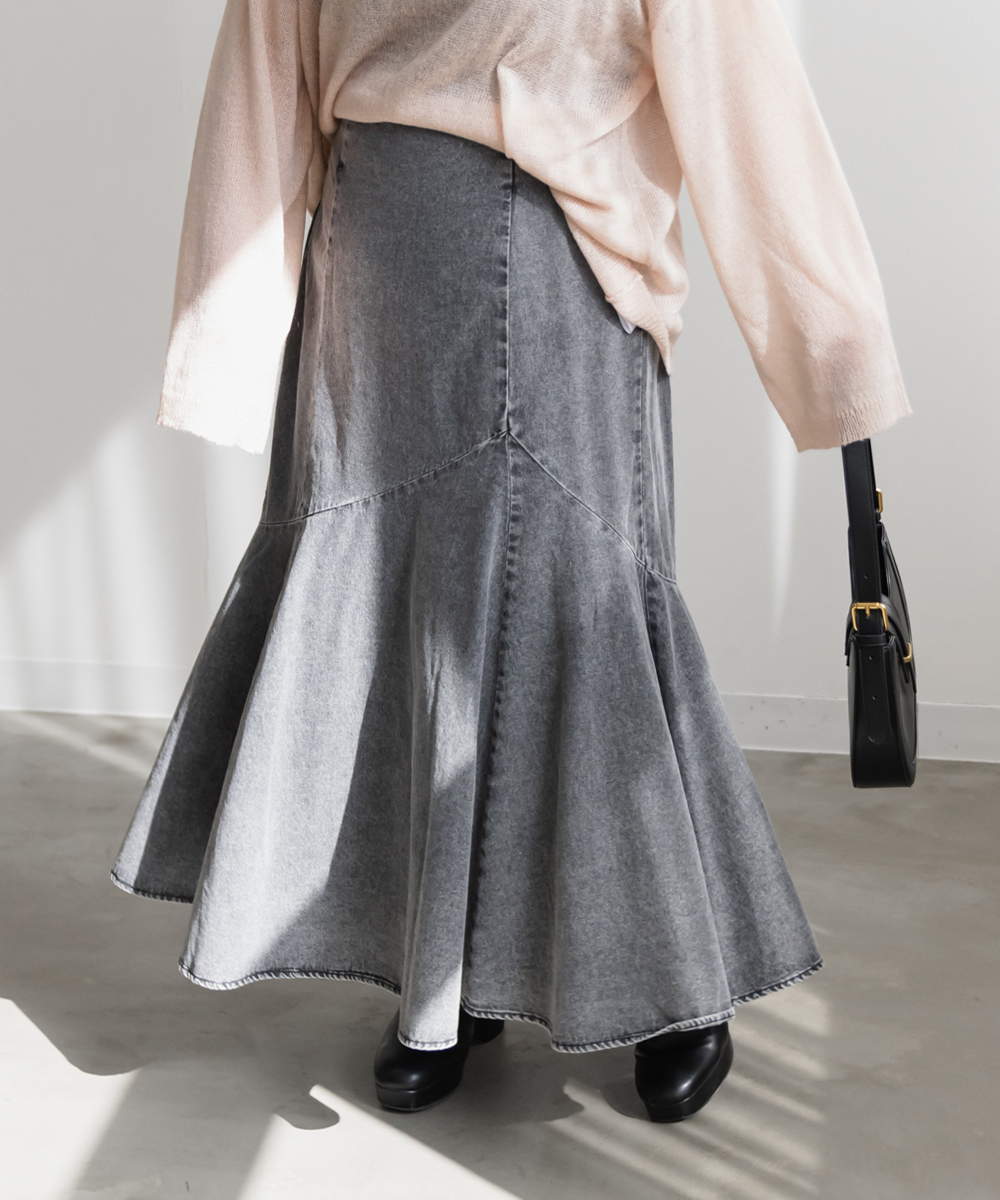 デニムマーメイドスカート