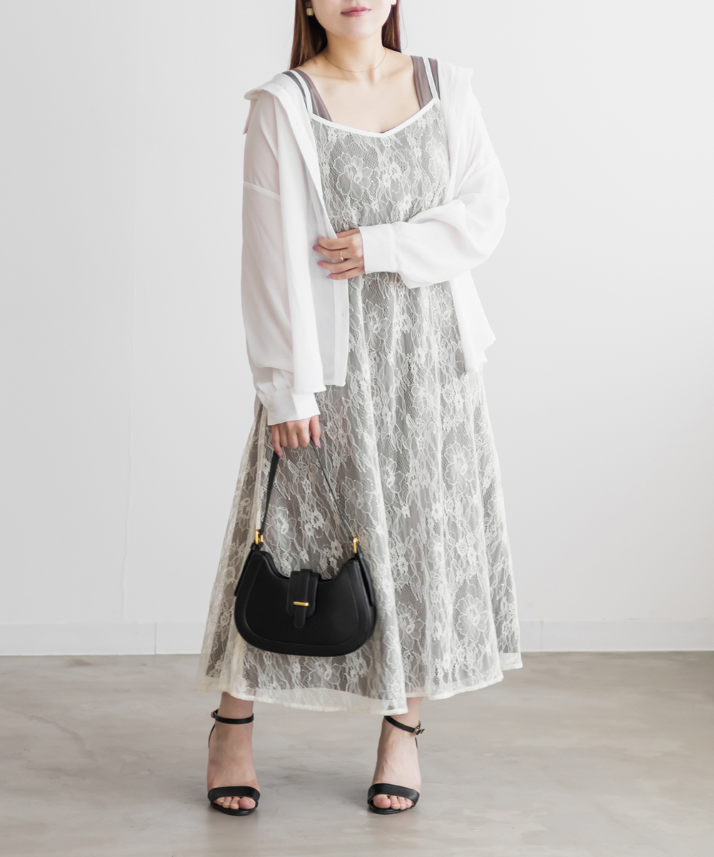 CLETTEオリジナル★レースキャミソールセット3WAYワンピース