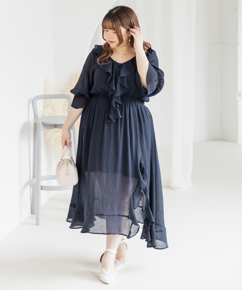 CLETTEオリジナル★ペチコート付きフリルワンピース