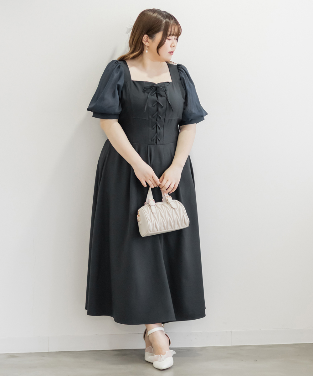 CLETTEオリジナル★フロントボタンキャミワンピース　4L CLETTEオリジナル☆フロントボタンキャミワンピース | 大きい
