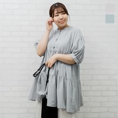 チャイナデザインチュニック丈ブラウス6