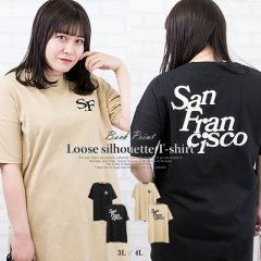 バックプリントルーズシルエットTシャツ2