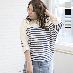 袖ボタンガーター編みドルマンニット3