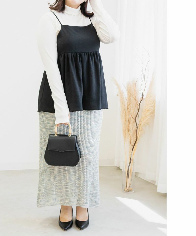 【KAREN MILLEN】 カラーブロック フルスカートニットドレス 2色 Karen Millen カラーブロックフルスカートミダクシニットドレス