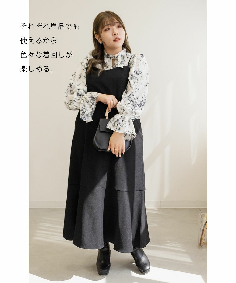 CLETTEオリジナル☆ショートジャケットセットワンピース | 大きい  