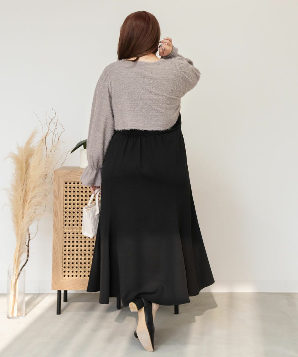 CLETTEオリジナル☆シャギーボレロセットワンピース | 大きいサイズ  