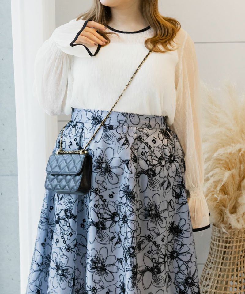 CLETTEオリジナル☆配色パイピングシアープルオーバー | 大きいサイズ