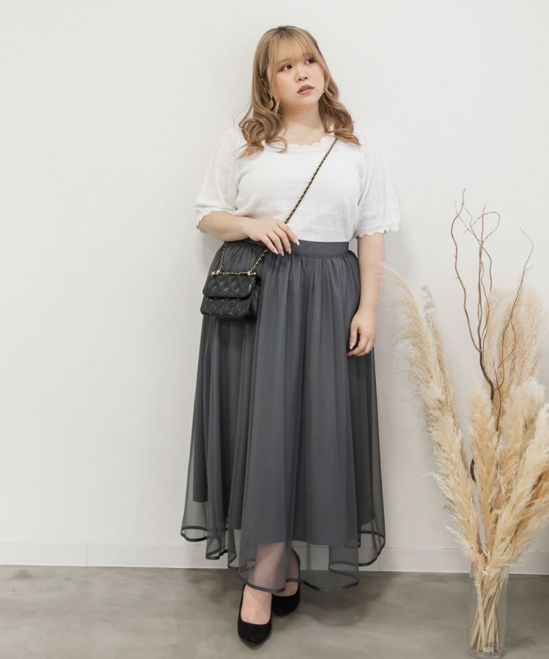 【未使用品】CLETTEオリジナル★ハートネックシャーリングニット　LLサイズ CLETTEオリジナル☆ハートネックシャーリングニット | 大きい