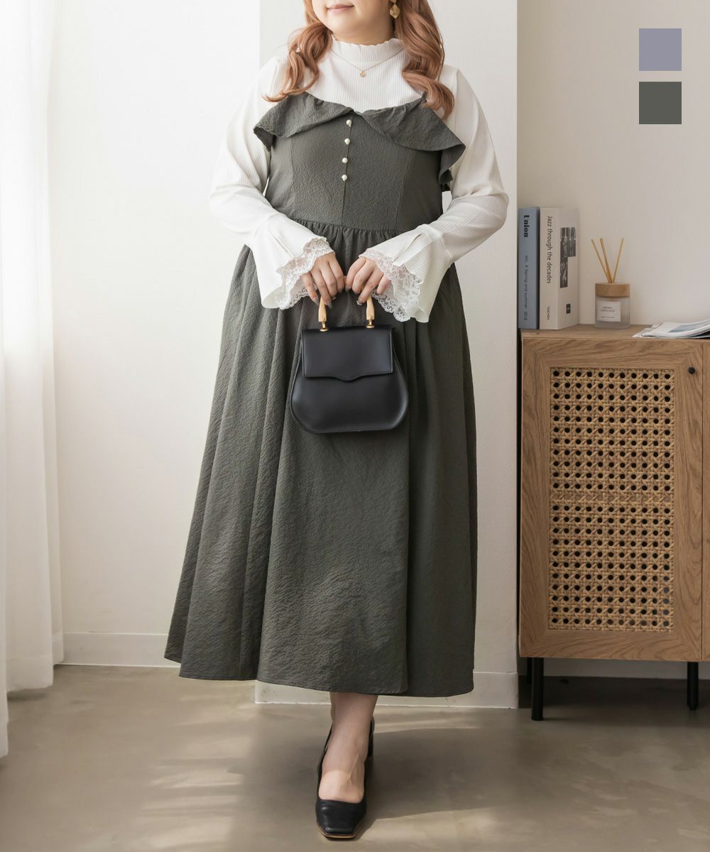 バックリボンキャミワンピース ハンドメイド 100 ふらつく 