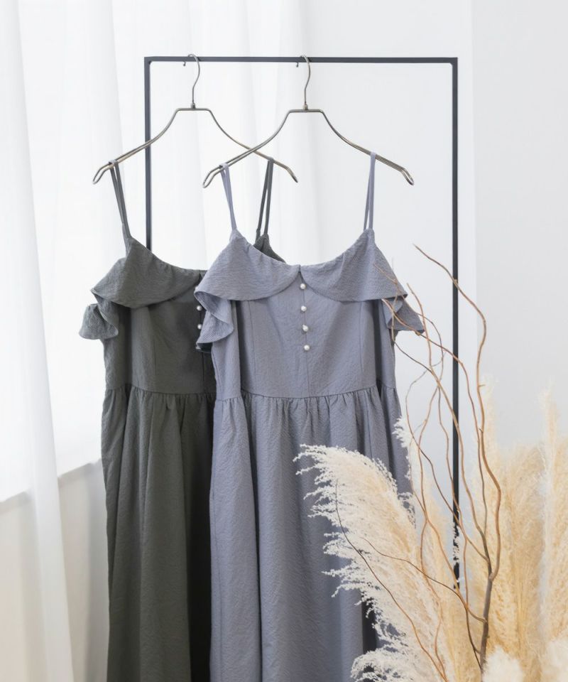 CLETTEオリジナル☆バックリボンフリルキャミワンピース | 大きい