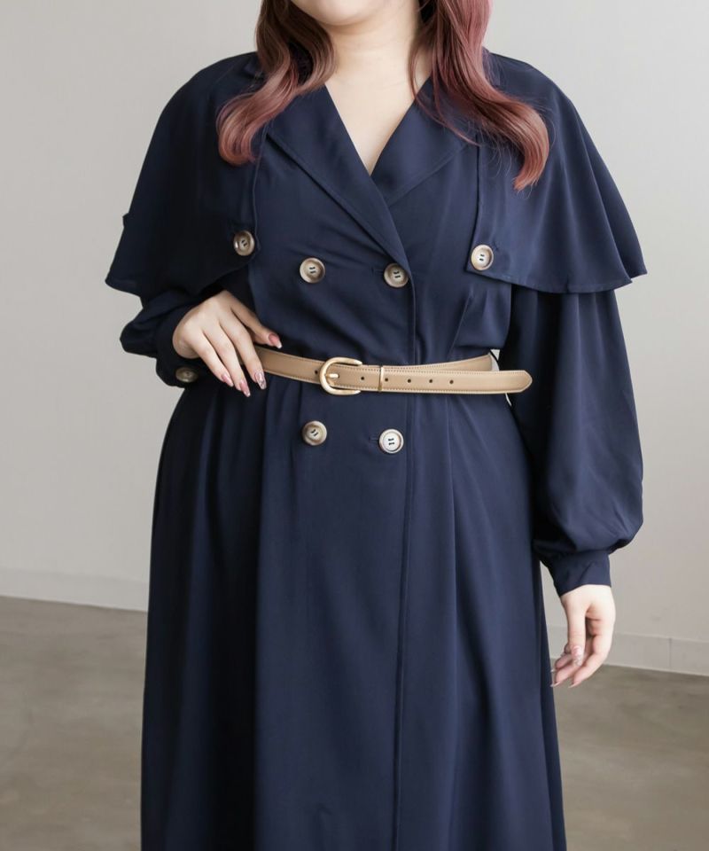 【新品同様】マリナリナルディ　大きいサイズ　オーバーコート　コットン　ベルト ギルト: ウィメンズ | HOLIDAY SWEET MOMENTS — Max Mara,MARINA