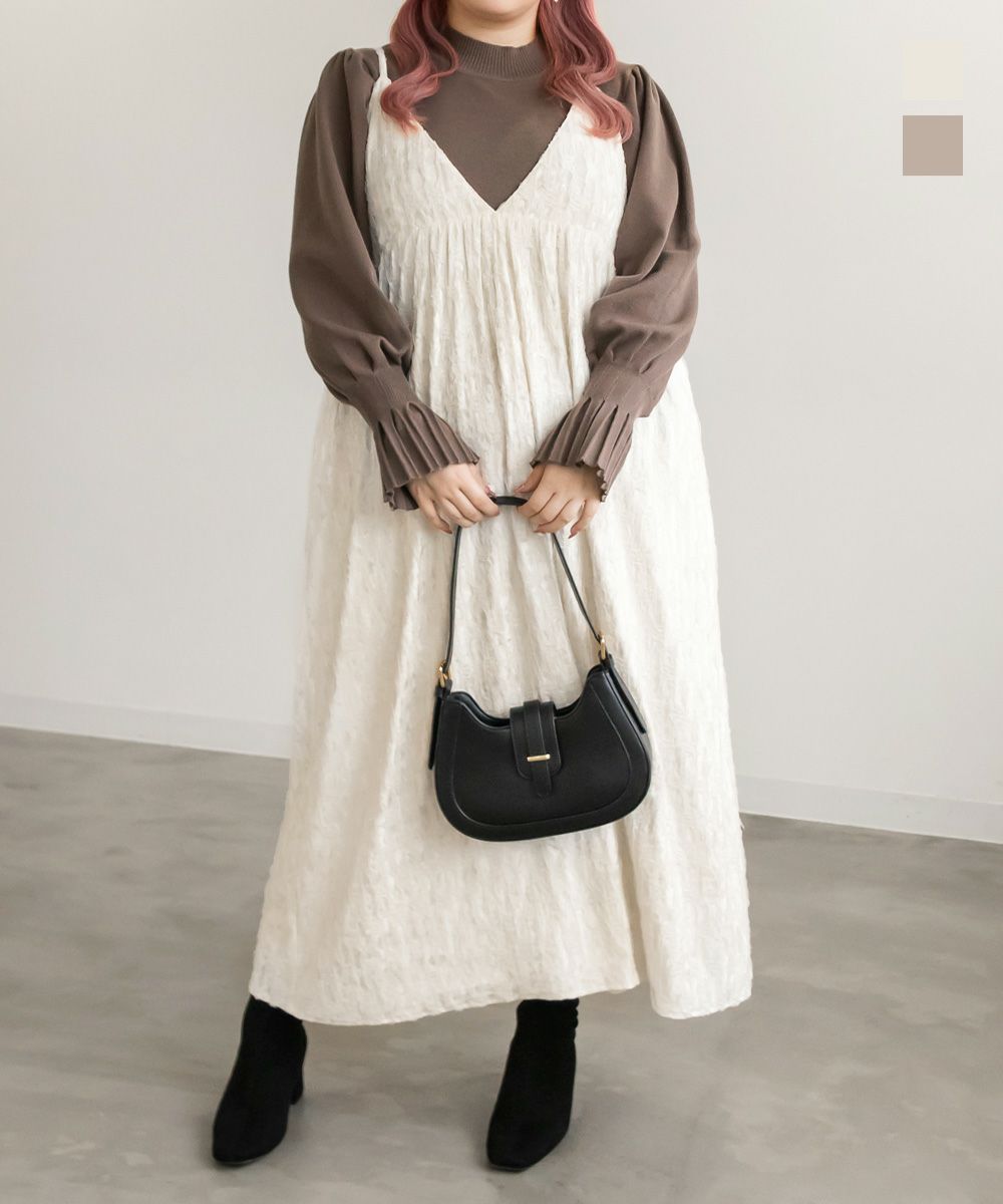 美品✨メルローズ ワンピース＆ボレロ アンサンブル ゆったりサイズ 