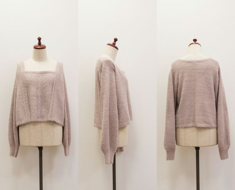 Crewre シャギーニット　size3 クルーレ crewre online shop / シャギークルーネックルーズニット