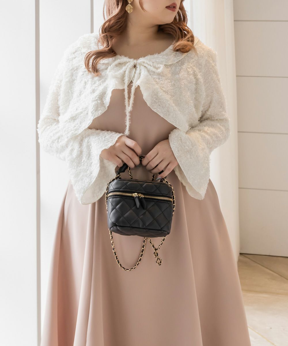 CLETTEオリジナル☆シャギーボレロセットワンピース | 大きいサイズ  