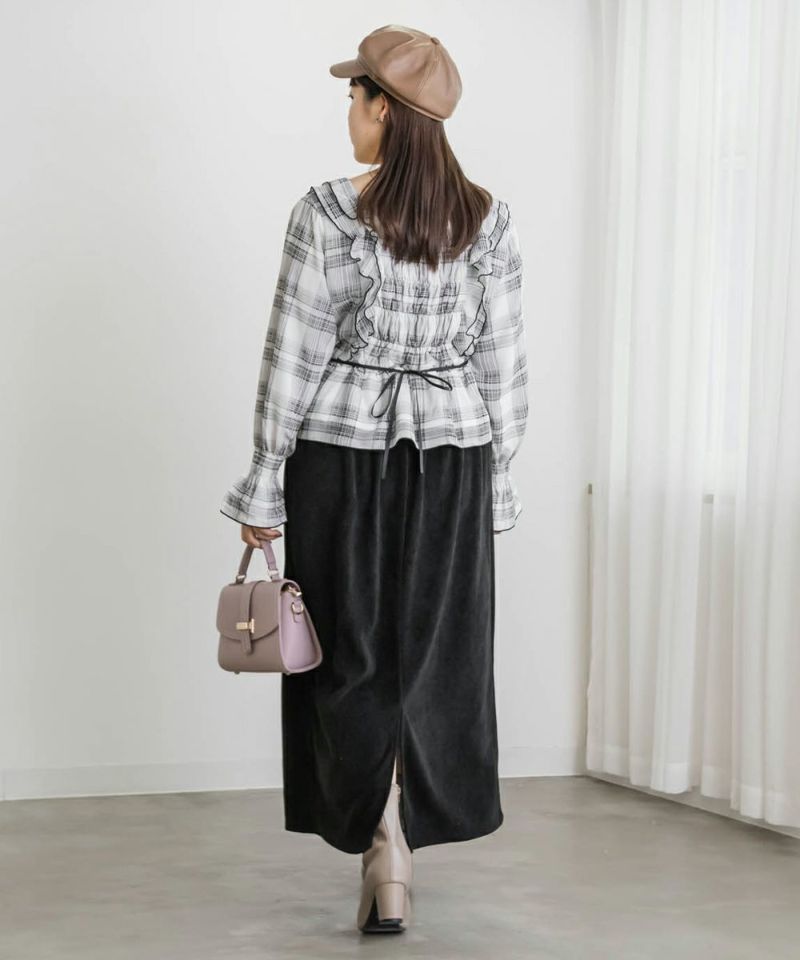 crewre クルーレ　バックタックナロースカート　イエロー　サイズ2 crewre online shop / バックタックナロースカート