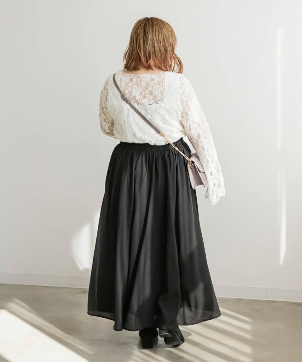 CLETTEオリジナル☆ギャザーロングスカート | 大きいサイズ レディース  