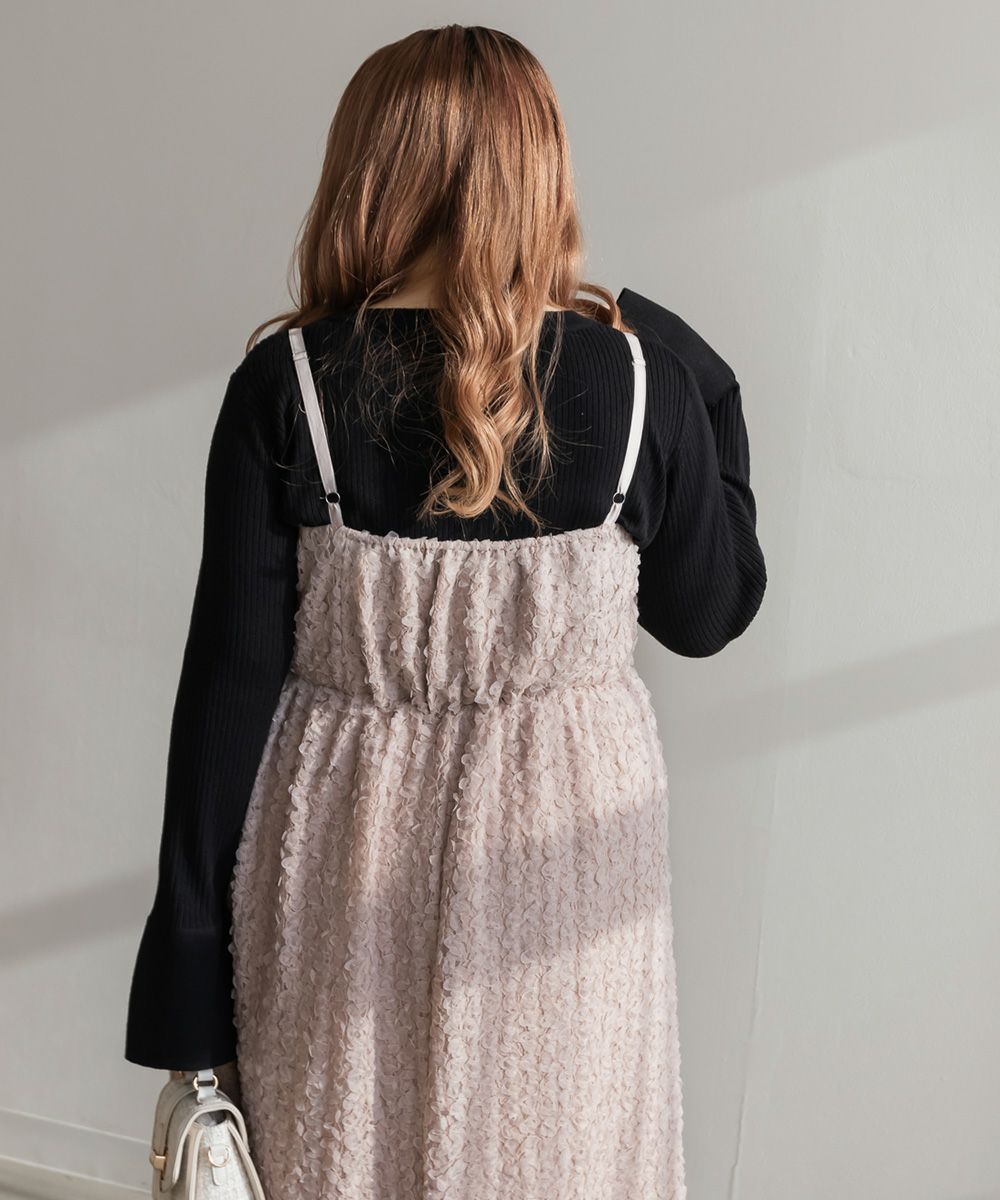 CLETTEオリジナル☆フラワーレースキャミワンピース | 大きいサイズ  