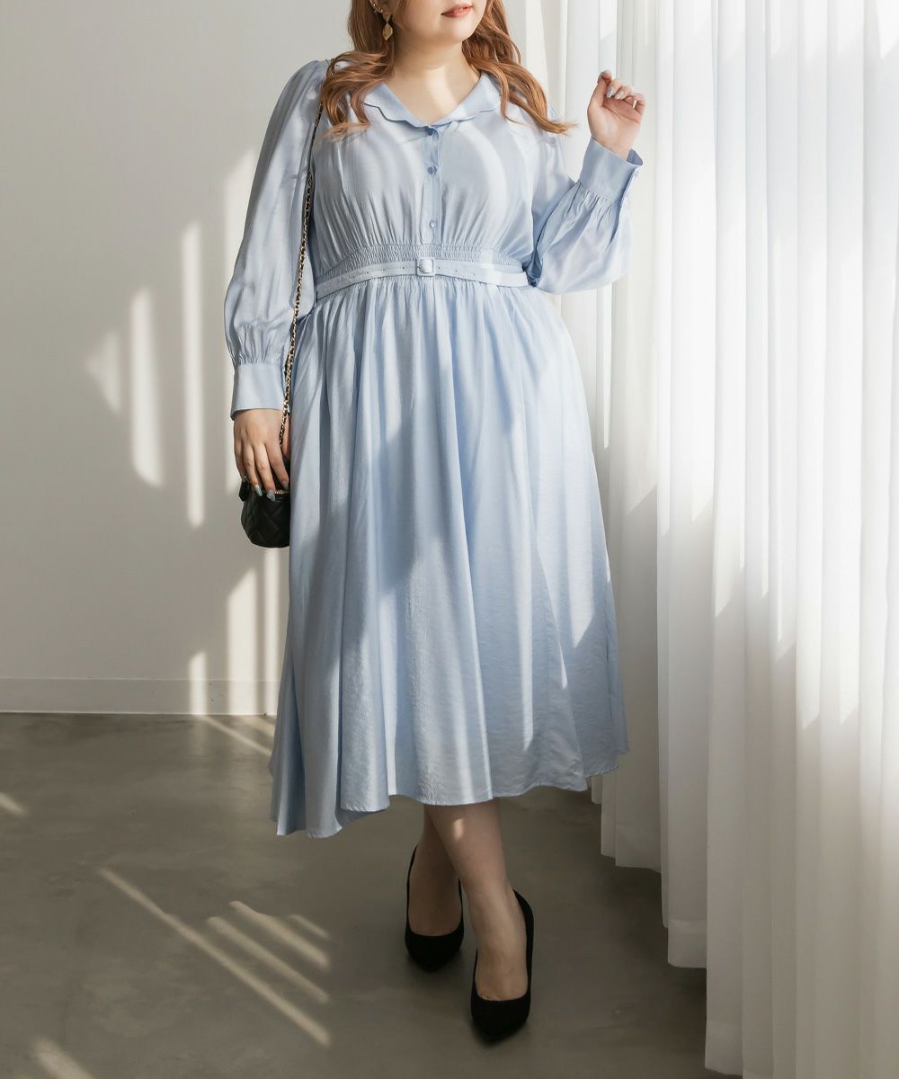 グラッシー glasieux Vネック ラップワンピース グラッシー glasieux  