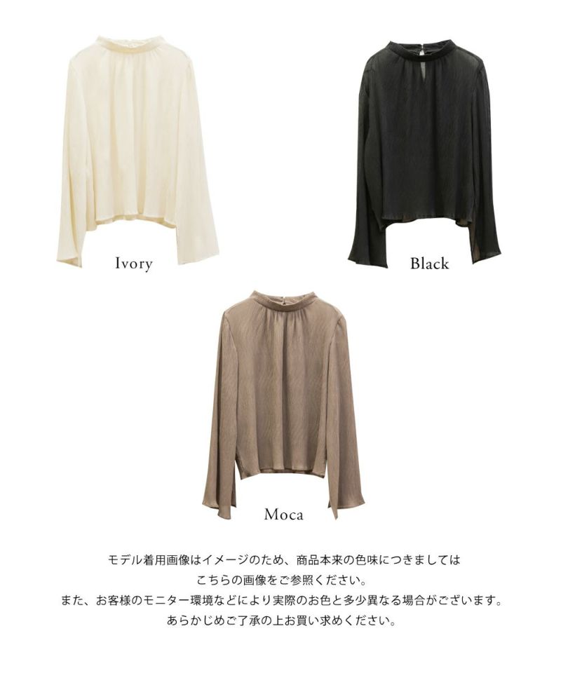 Tnewties ココナッツフレーバー プリーテットロングブラウスL