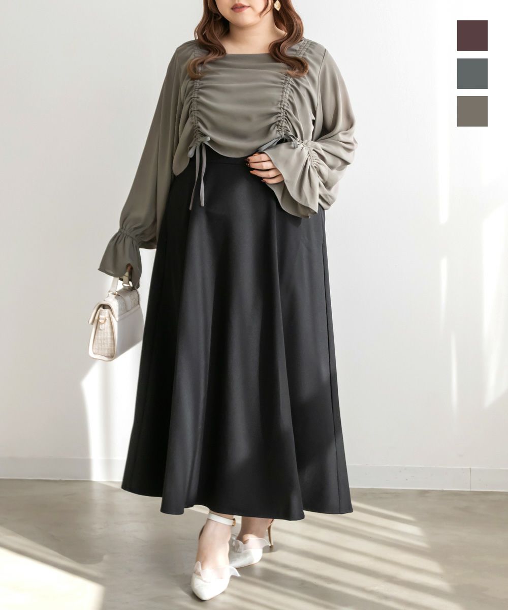 CLETTEオリジナル☆ドロストトップスセットワンピース | 大きいサイズ  