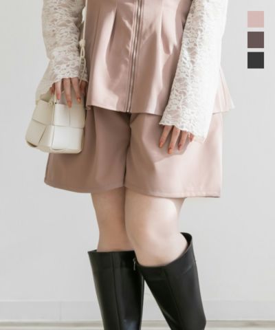 CLETTEオリジナル☆ハイウエストショートパンツ | 大きいサイズ