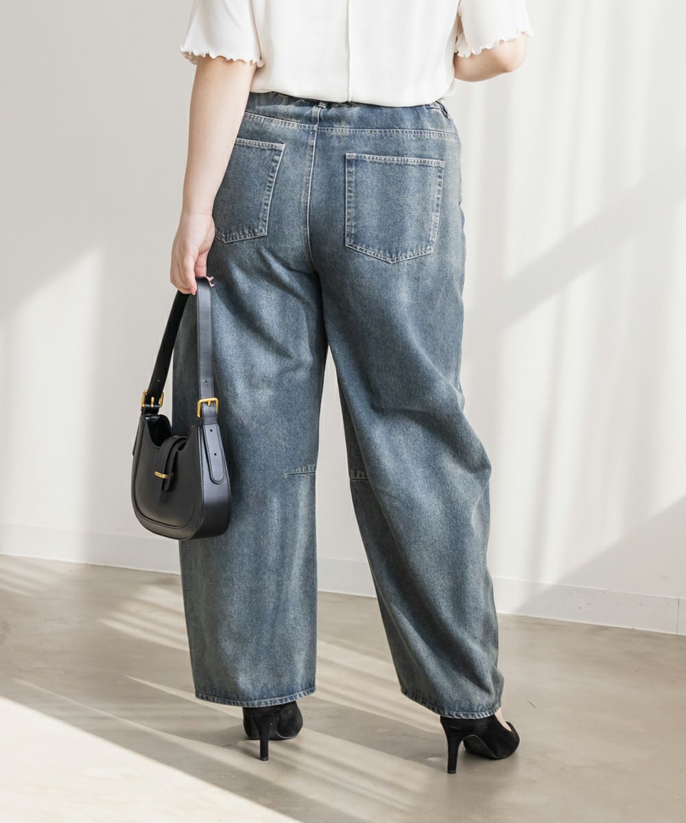 【新品・未使用】CLETTEオリジナル★バレルレッグデニムパンツ ブラック 4L 新品・未使用】CLETTEオリジナル☆バレルレッグデニムパンツ ブラック 4L