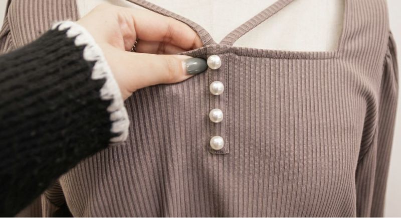 新品【perl button】パール ボタン 異素材 デザイン スウェット L Amazon | パールボタン 装飾 【シルバー 黒フチ】 ホワイト 白