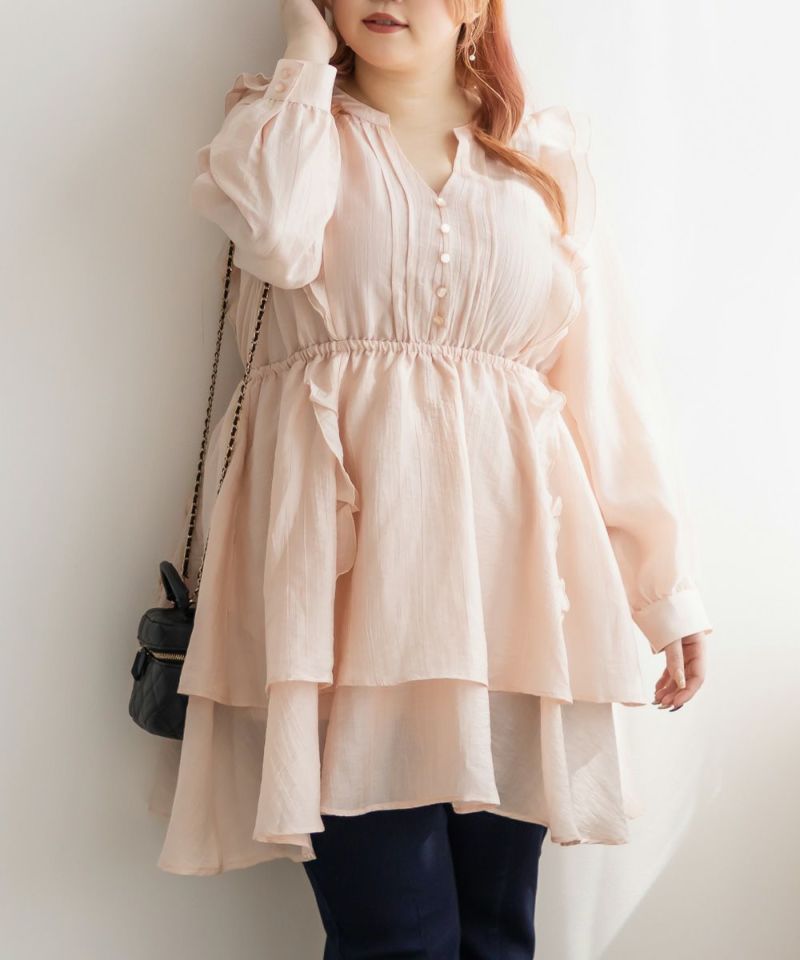 女M 新品 Dinette Riche ラウンドネックチュニック