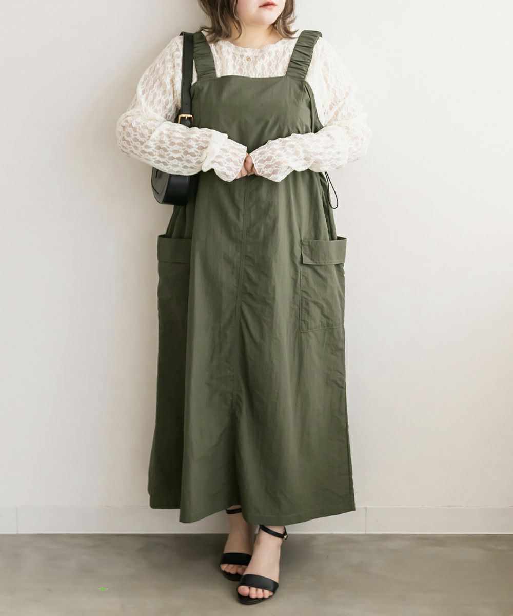 新品 ミリタリーコクーンジンパースカート ジャンスカ