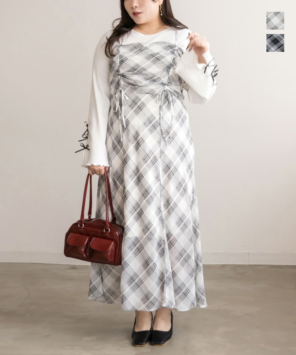 LOHEN Vワンピース size36 留まれ グレー 