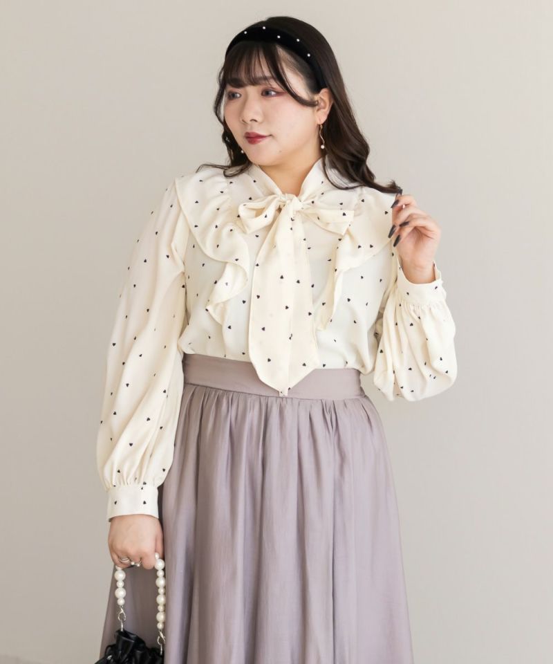 PRADA*プラダ　コットンブラウス　フリル　リボン　赤　大きいサイズ42 PRADA*プラダ コットンブラウス フリル リボン 赤 大きいサイズ
