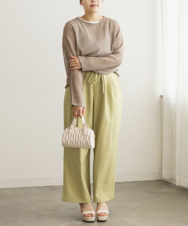 plage LI/PE fullneadle タンク open ニット セット Plageのコーディネートスナップ（Nene）｜Plage（プラージュ