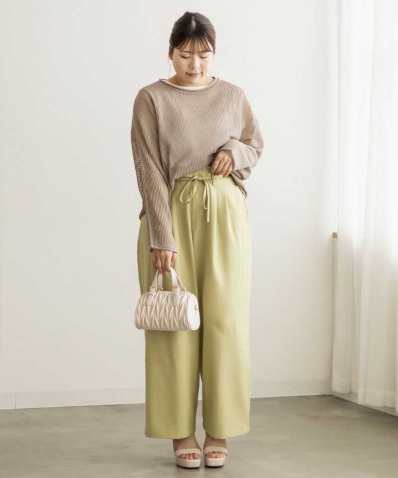 新品未使用　KAYLE UNIQ CUT ニットタンクトップ セール】リンガーニットタンク（タンクトップ）｜sedacle girl