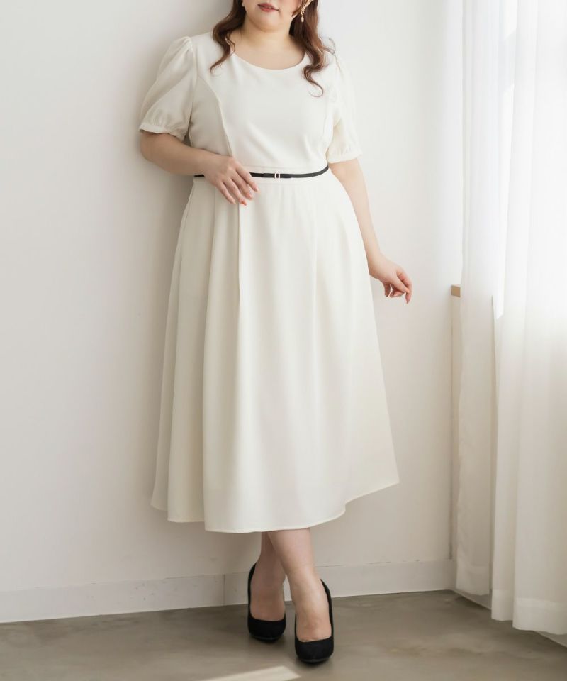 CLETTEオリジナル☆パフスリーブロングワンピース | 大きい CLETTEオリジナル☆パフスリーブロングワンピース | 大きい
