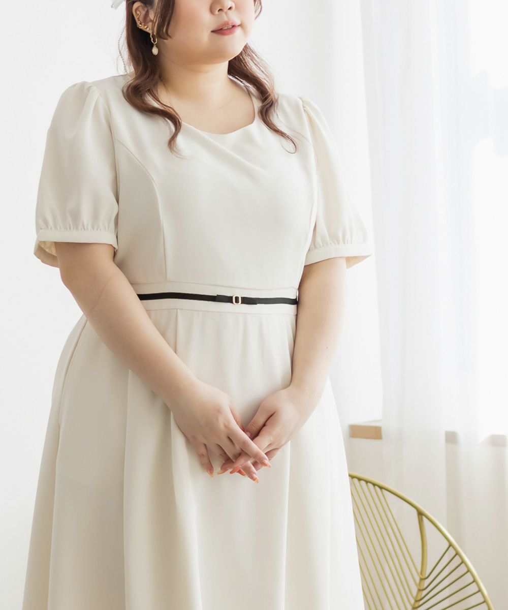 CLETTEオリジナル☆パフスリーブロングワンピース | 大きいサイズ