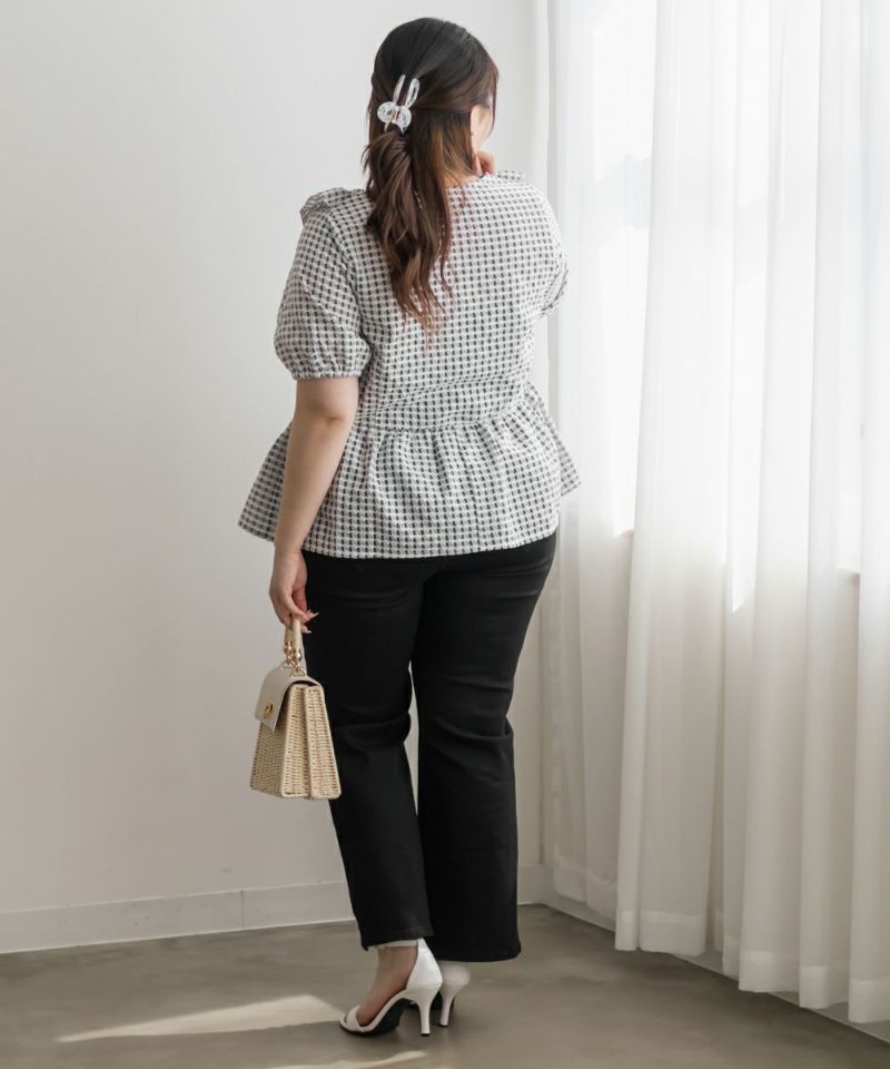 GodPiva】フリルブラウス レッド 赤・黒チェック Sサイズ 楽天市場