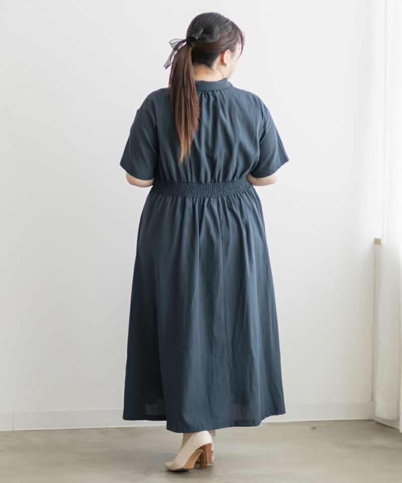 ウエストタックスキッパーワンピース | 大きいサイズ レディース専門店