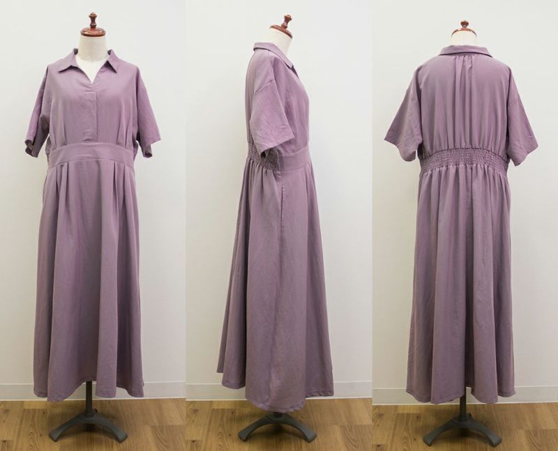 ウエストタックスキッパーワンピース | 大きいサイズ レディース専門店