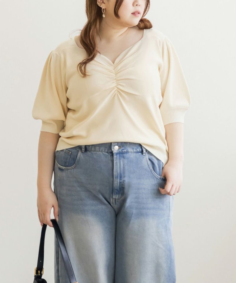 大きいサイズ レディース クレット　大きいサイズ　ぽっちゃり　サマーニット　半袖　夏　トップス　オフショルニット　ボートネック 大きいサイズ レディース クレット 大きいサイズ ぽっちゃり