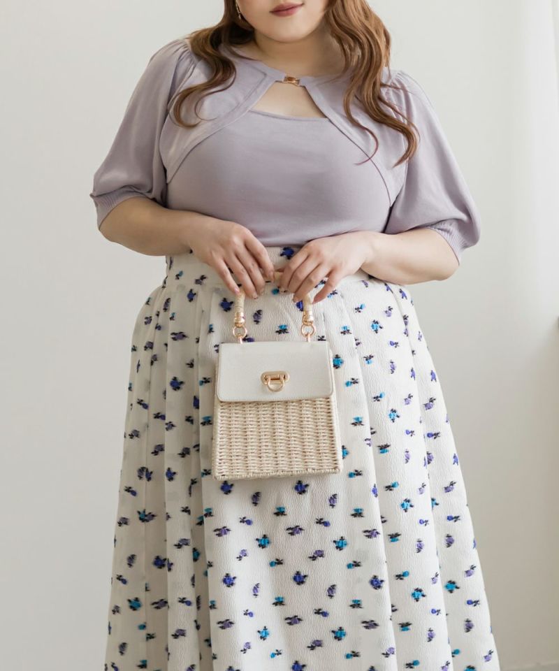 プレタポルテ フルーツ柄 最高に可愛いシルエット キュートなスーツ　上下セット ドレスプラス DRESS+ スーツ レディース 上下セット 2点セット