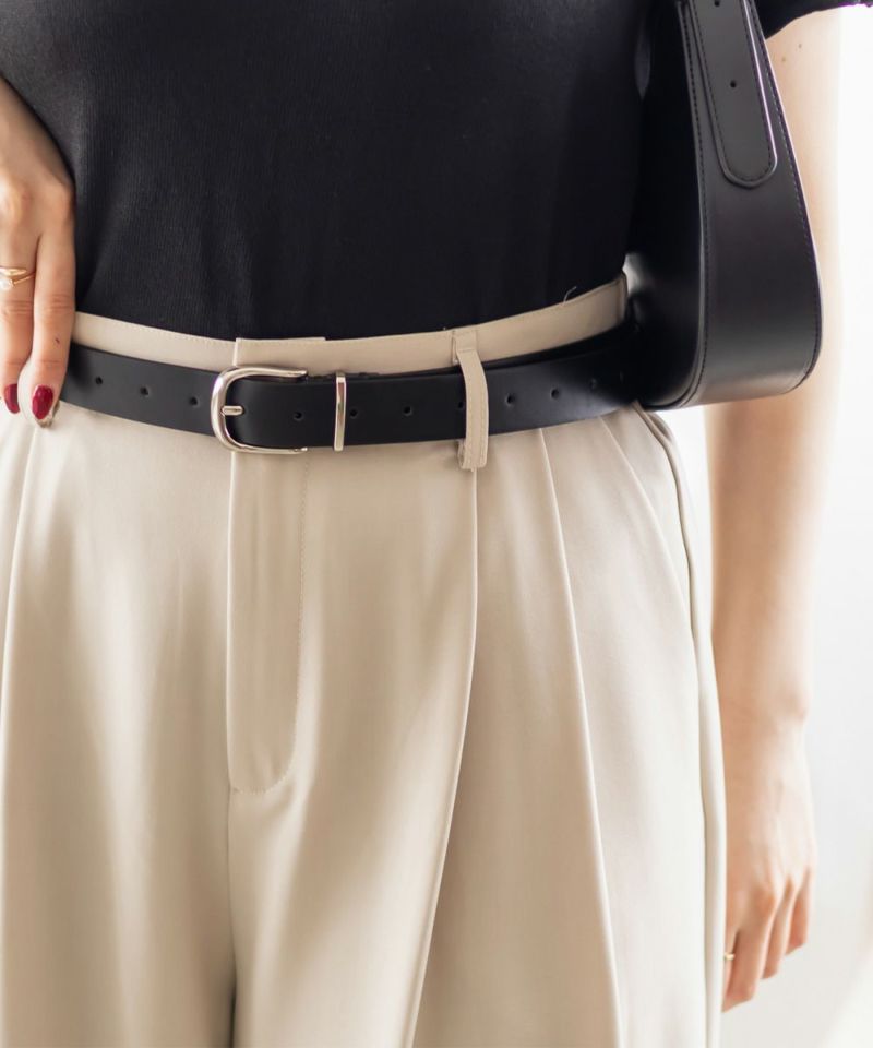 CLETTEオリジナル☆フェイクレザーベルト | 大きいサイズ レディース