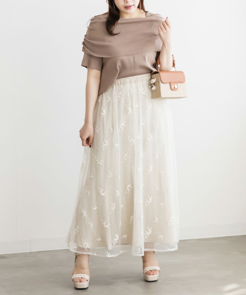 VIVIANO 3WAYレイヤードチュールスカート｜VIVIANO 3WAYレイヤード