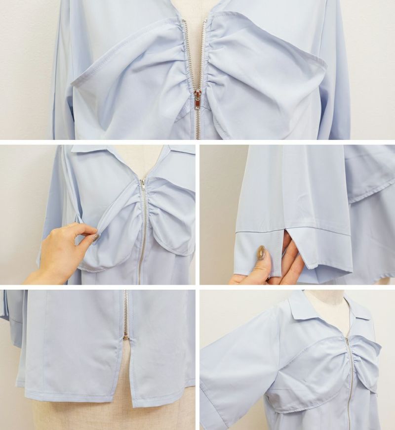 フロントジップシャツ | 大きいサイズ レディース専門店 CLETTE