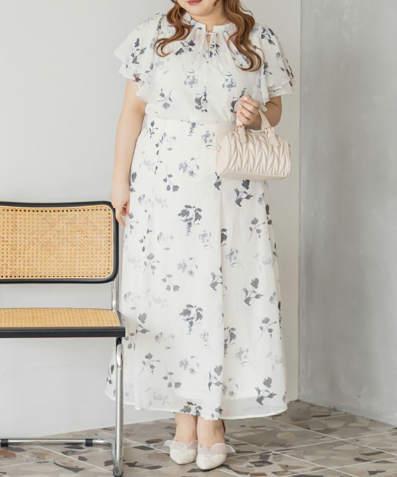 ！最終値下げ！JUSGLITTY シアー花柄フレアスカート ¥26,400 美品 01_001-750.jpg