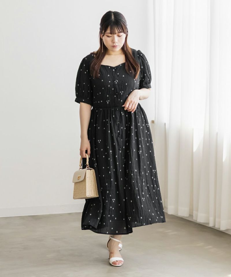 在庫限り＊早い者勝ち＊クレット CLETTE グリッター柄ワンピース 4L 在庫限り＊クレット CLETTE グリッター柄ワンピース 4L - メルカリ