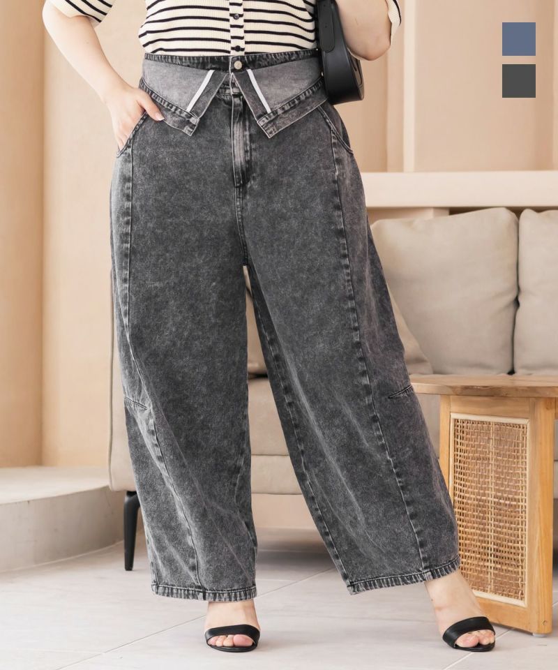大きいサイズ レディース パンツ　ウエストゴム　新品 楽天市場】ワイドパンツ レディース テーパード ワンピースの下