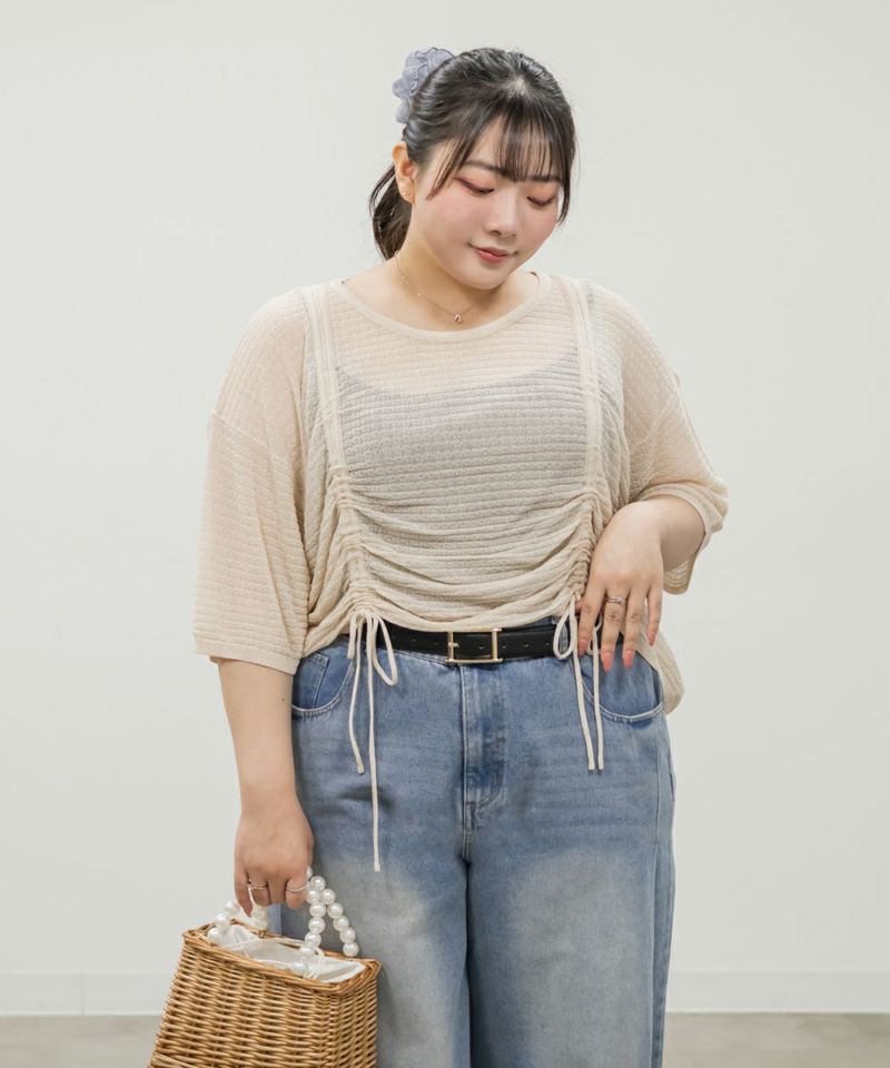 シャーリングシアープルオーバー | 大きいサイズ レディース専門