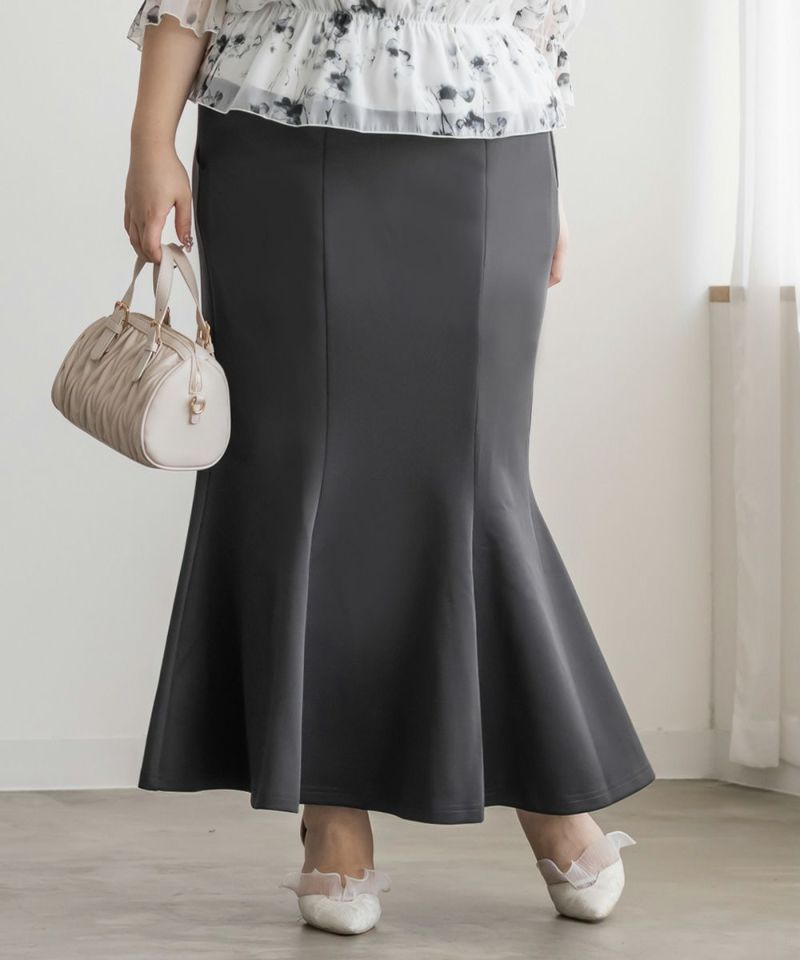 CLETTEオリジナルストレッチマーメイドスカート | 大きいサイズ