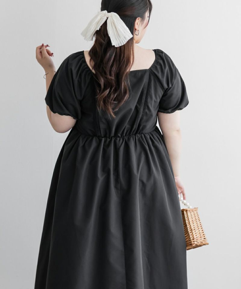 B500♦️新品♦️CLETTE　クレット　総レース ワンピース　ドレス　3L CLETTEオリジナル☆バイカラーレースアップワンピース | 大きい