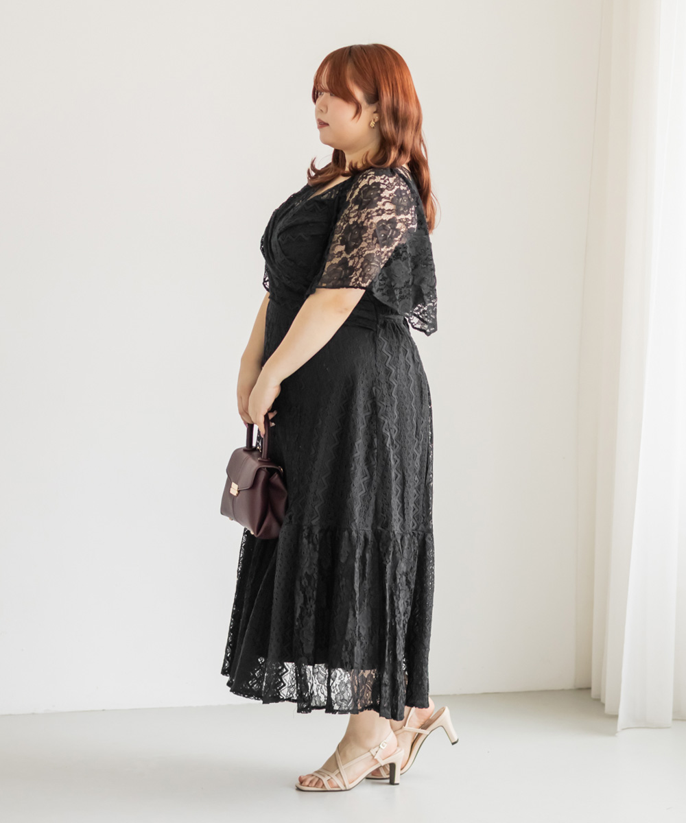 CLETTEオリジナルクロスレースワンピース | 大きいサイズ レディース